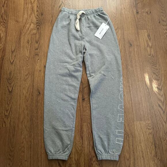 Mother Move It gray sweatpants size XS NWT THE BENDER 100% cotton lounge wear - Picture 2 of 10